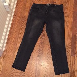 American Eagle BLACK SKINNY JEANS